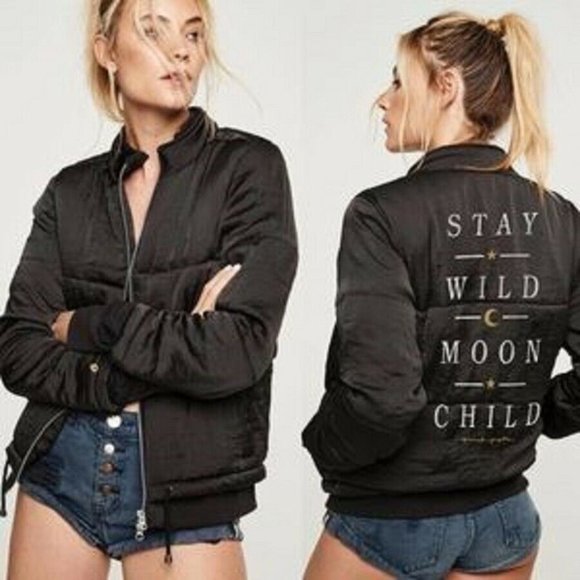 Spiritual Gangster Jackets & Blazers - Spiritual Gangster Wild Moon Bomber Jacket